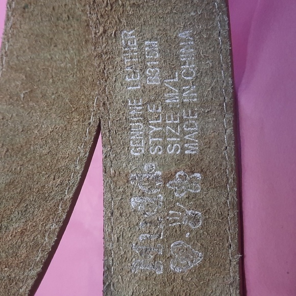 MUDD Genuine Leather Belt, Vibrant Colour Block Fashion Images - Picture 11 of 14